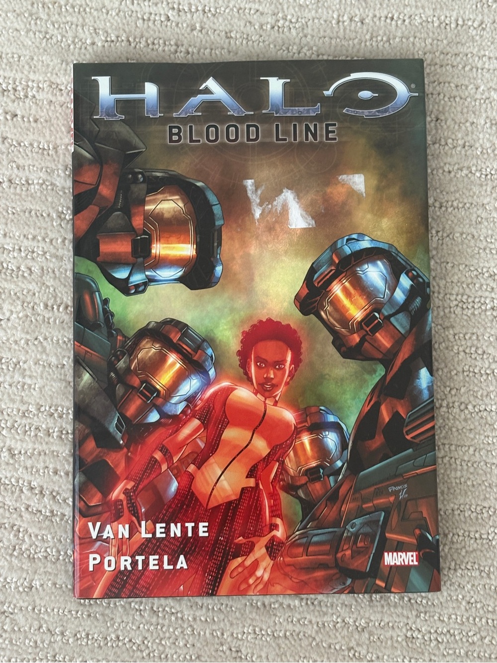 Halo Blood Line Van Lente Portela Marvel Comics Hardcover Graphic Novel Book